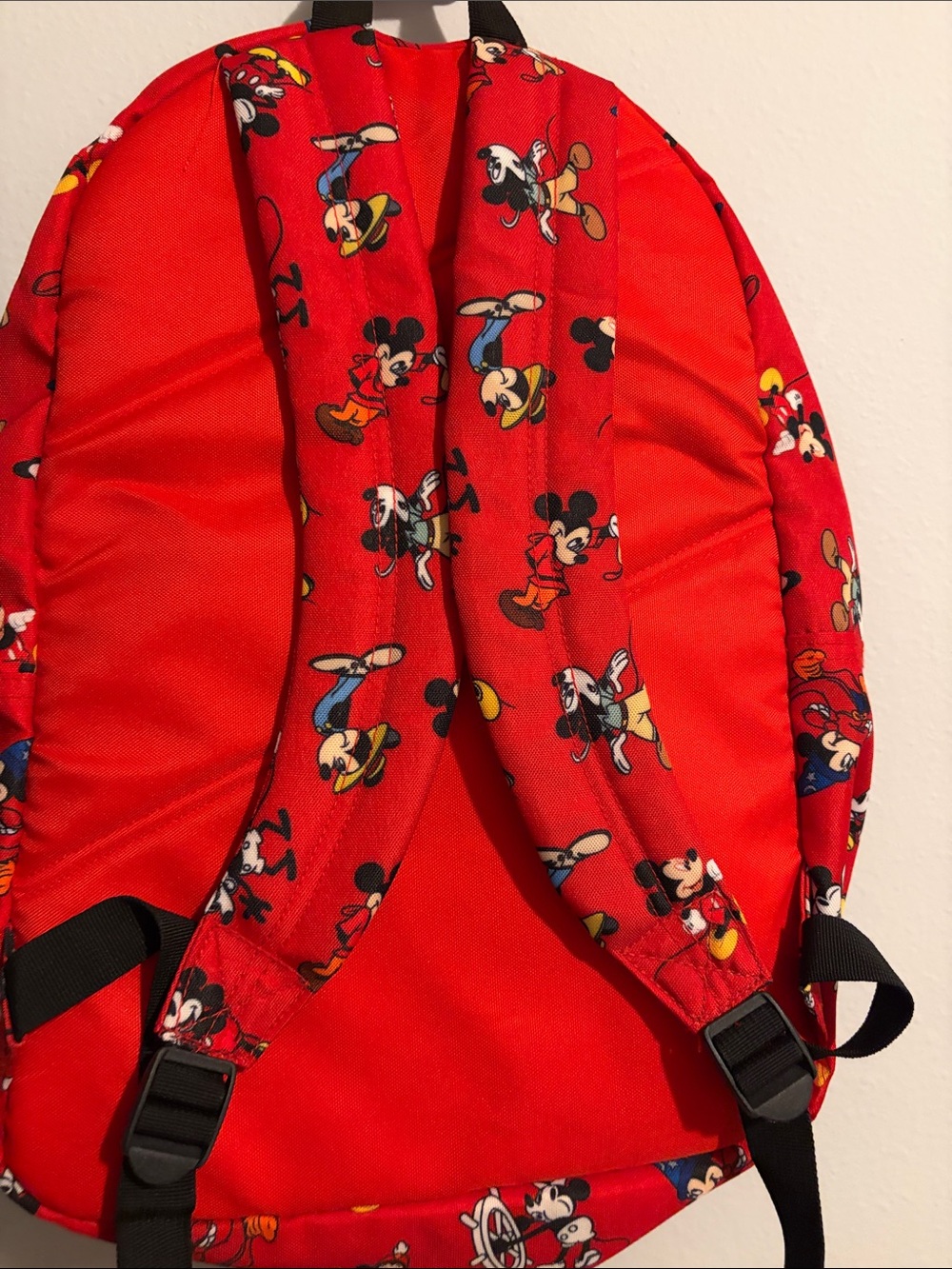 Disney Red Mickey Mouse Pattern Backpack - Picture 6 of 7